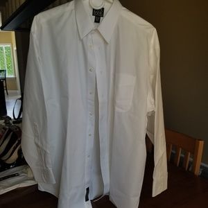 JoS A Bank white long sleeved shirt